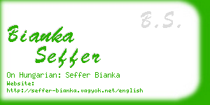 bianka seffer business card